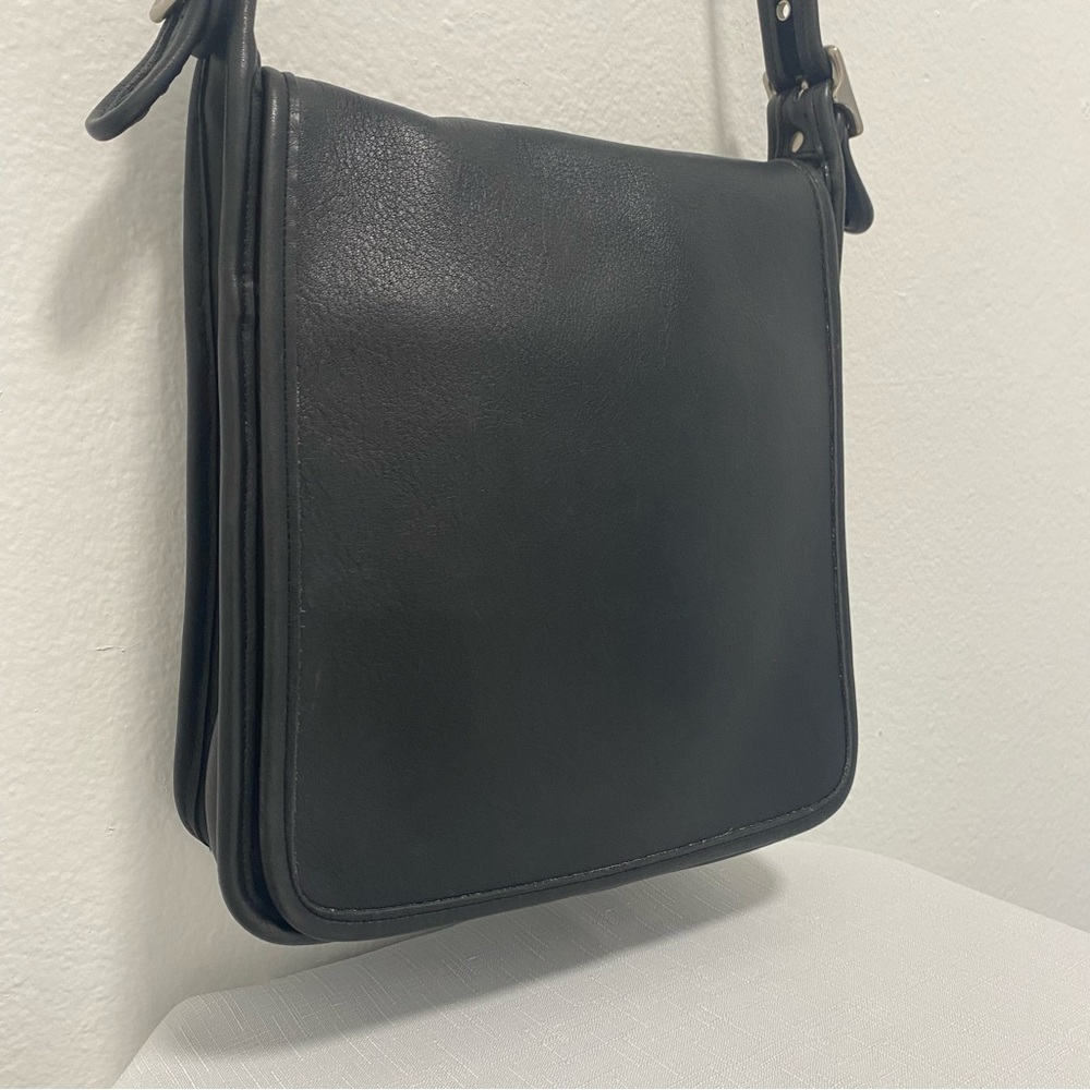 Coach Vintage Black Studio Flap Black Leather Crossbody - Excellent Condition - Picture 10 of 16